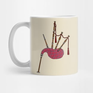 Bagpipes cartoon illustration Mug